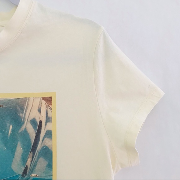 ZADIG & VOLTAIRE Zoe PhotoPrint Blue Car Strass Tee - Picture 7 of 15